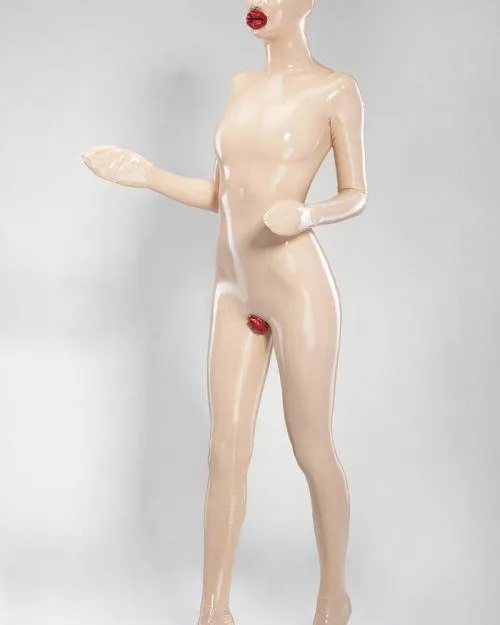 Fully Enclosed Latex Doll Suit – Customizable with Breathing Holes and Condom Options