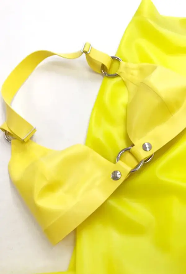 Latex O Ring Bikini Top