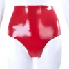 Sue High-Waist Classic Latex Knickers – Red Finish