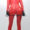 Catsuit Combination Latex Rubber Big Boobs