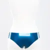 Latex Crotchless Panties – Open Crotch Metallic Blue Briefs
