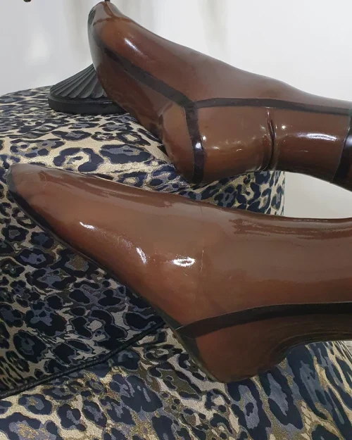 Classix Transparent Latex Stockings – Smoke Grey with Anti-Slip Band