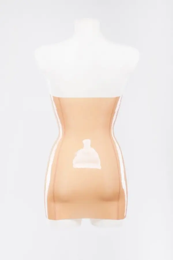 Strapless Latex Tube Dress - Zipperless Bodycon