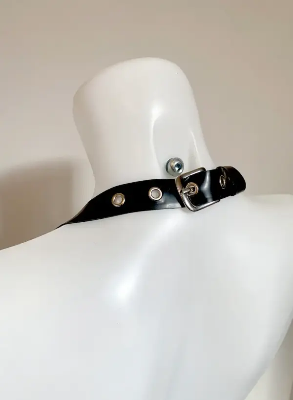 Adjustable Latex Cage Bra - O-Ring Harness