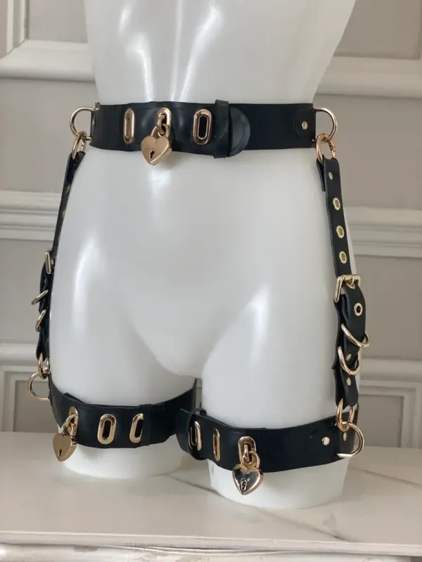 Latex keyholder bracelet with spare keys for bondage play