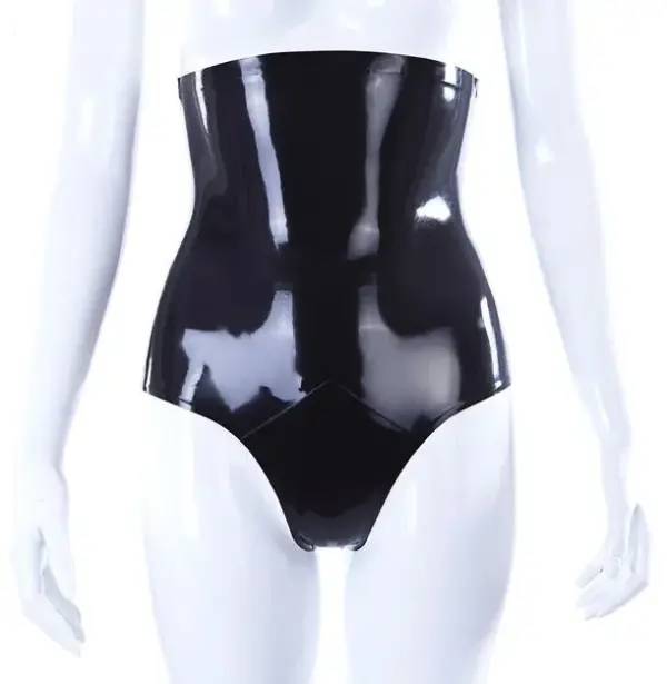 High Waist Latex Briefs