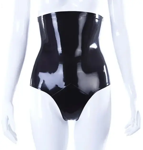 High Waist Latex Briefs