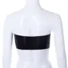 Bridget Latex Tube Crop Top – Sleek Strapless Design