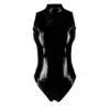 Luxe High Neck Latex Bodysuit - Sleeveless & Back Zip