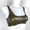 Scoop Neck Latex Bralet Crop Top – Low Back | Handmade Minimalist Rubber Bra