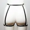 Adjustable Latex Leg Harness - O-Ring & Slim Straps