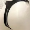 High-Cut Latex Thong with O-Ring Detail and Crotch Zipper