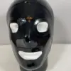 Classic Latex Gimp Hood with open eyes and mouth front view