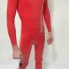 Luxe Red Latex Catsuit - 3D Contour & Dual Zip
