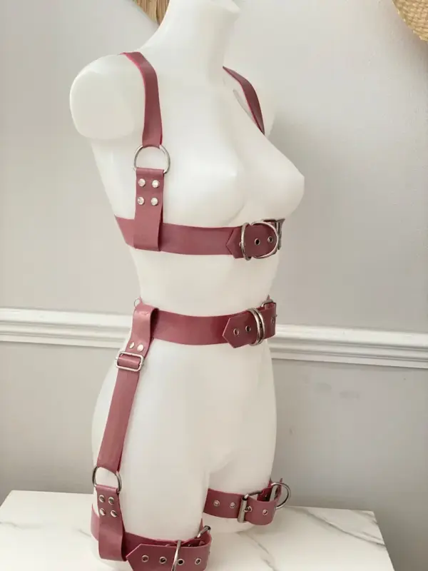 Deluxe Latex Harness Set - Chest, Waist & Thighs (0.8mm)