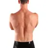 Rear view of latex boxer shorts for men classic fit