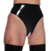 Crotchless Latex Briefs open crotch detail