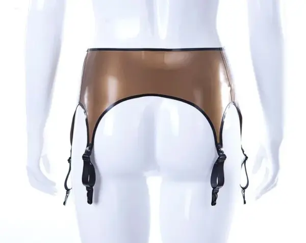 Dalila Latex Suspender Belt with Six Adjustable Straps
