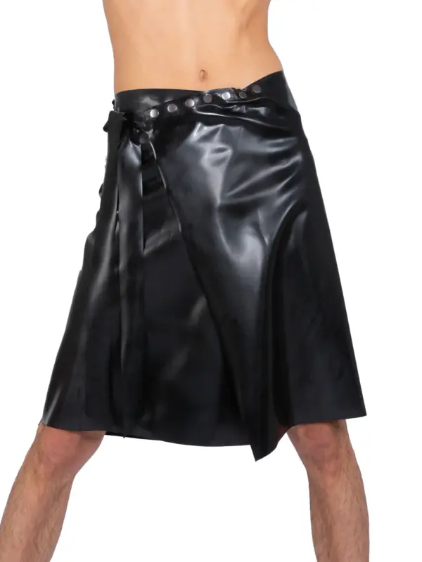 Men's Adjustable Latex Kilt - Studded Waistband