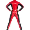 Men's Two-Tone Rubber Suit back view with zipper