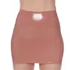 Latex Mini Skirt - High-Waisted Seamless Bodycon