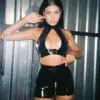 Latex Buckle Halter Top - Tactical 007 Cutout Style
