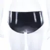 Classic Low Waist Latex Briefs – Full Rear Coverage | Shiny Black Fetish Lingerie