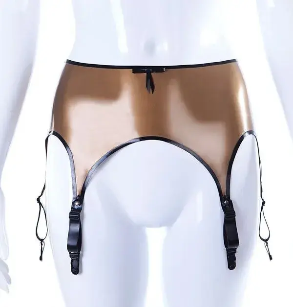 Dalila Latex Suspender Belt with Six Adjustable Straps