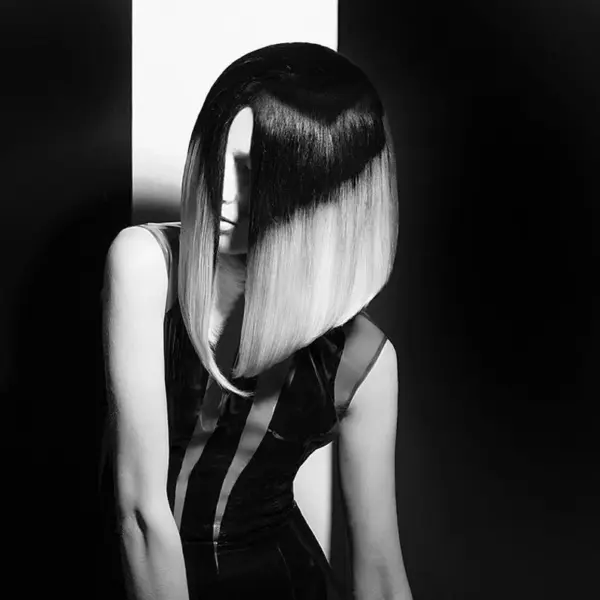 Latex Illusion Mini Dress - Transparent Panels & W-Cut