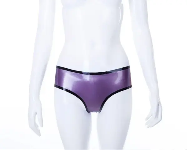 Classic Low Waist Latex Briefs – Full Rear Coverage | Shiny Black Fetish Lingerie