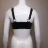 Latex Adjustable Strap Bralette Crop Top