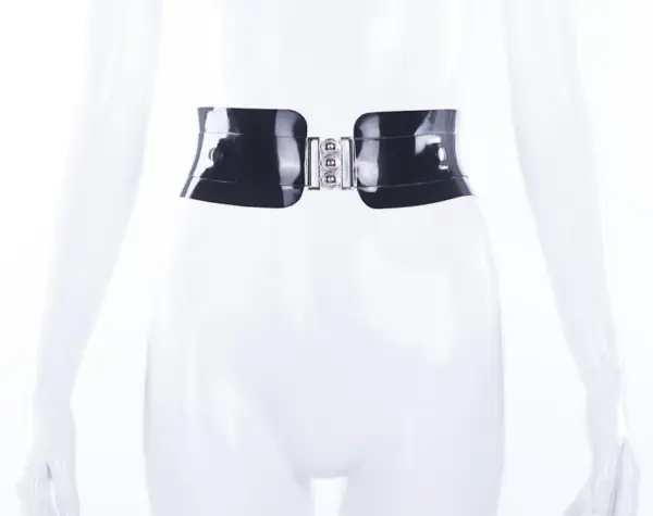 Eden Latex Belt - Detachable Suspenders & Dual Clasp