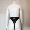 High-Waist Latex Thong – Handmade Glossy Knickers