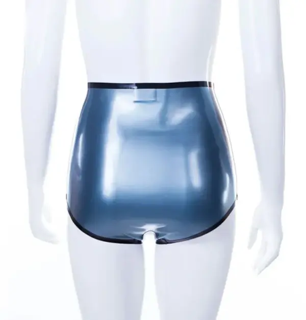 Katya Latex High-Waist Knickers with Optional Crotch Zipper