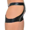 Exhibitionist style rubber underwear with total exposure